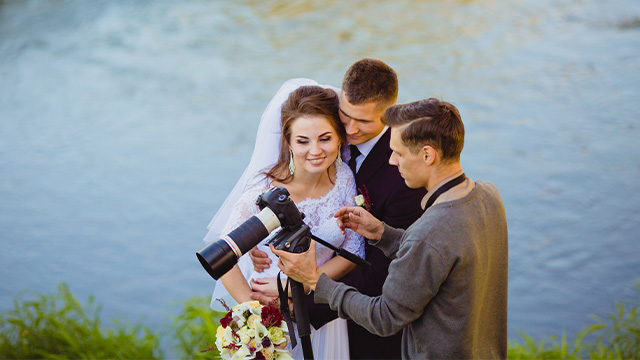 wedding photos from different angles